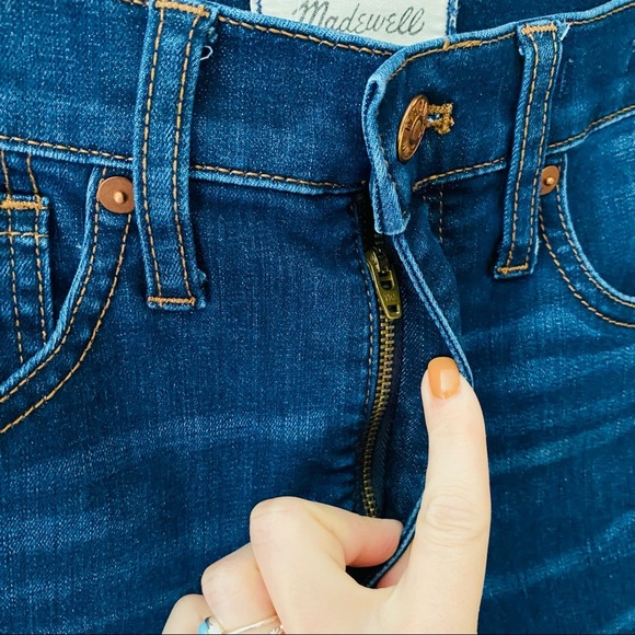 Madewell 10" High-Rise Skinny Denim Jeans Dark Blue Sz 26 - Picture 7 of 10